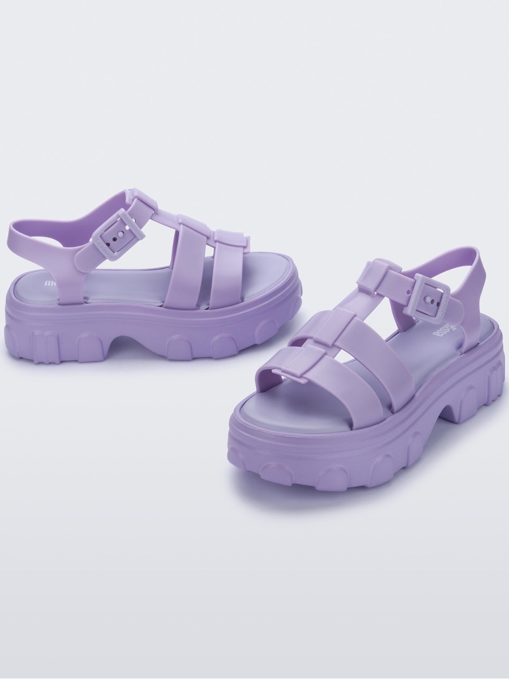 Melissa Ella Chunky Platform Sandals - Lilac Women Size 5